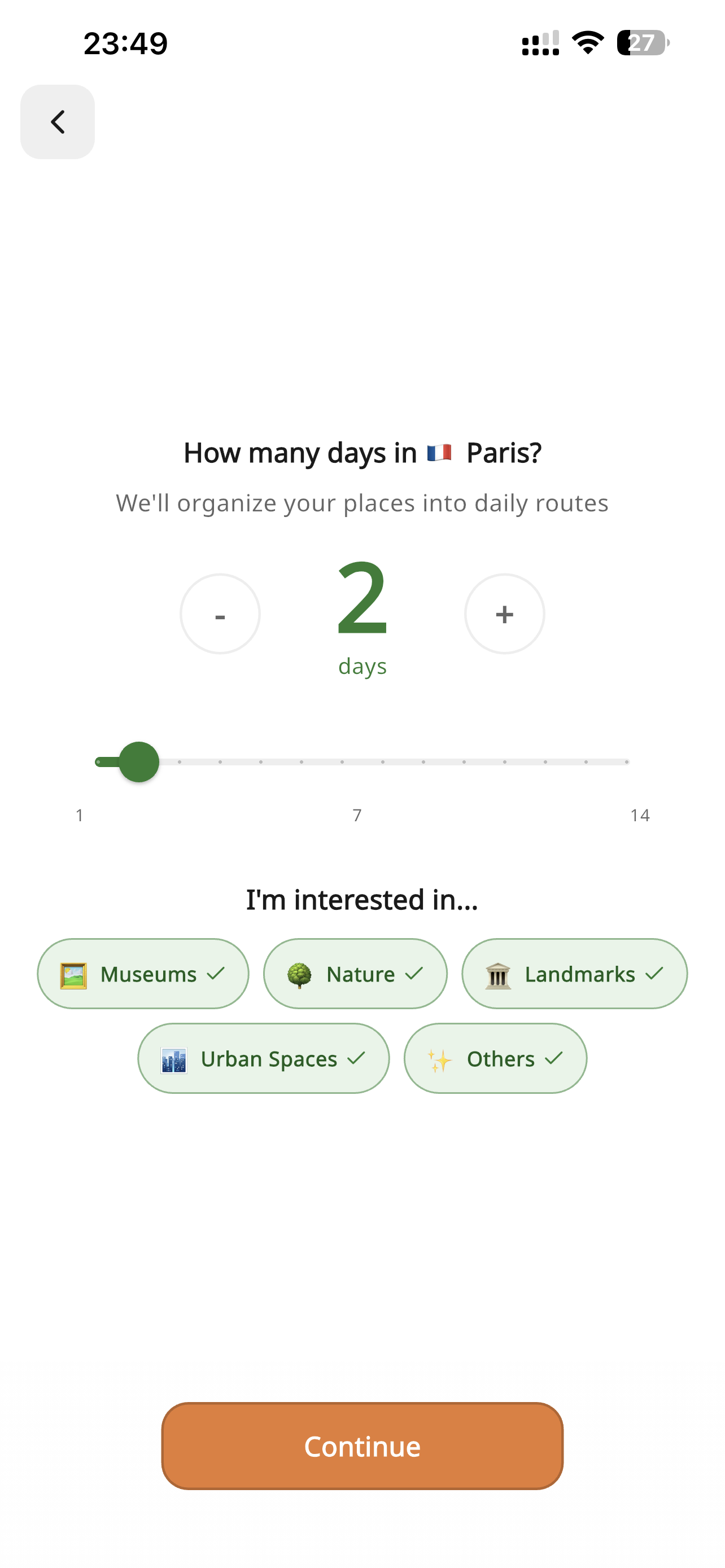 Customize your trip in Walky