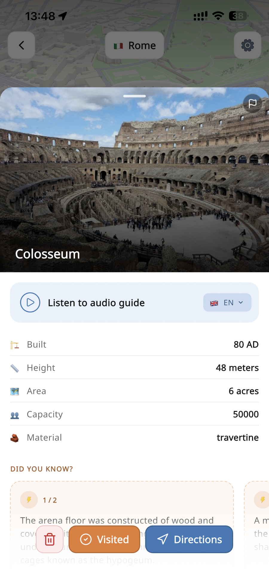 Colosseum in Walky: listen to audio guide, key facts, did you know