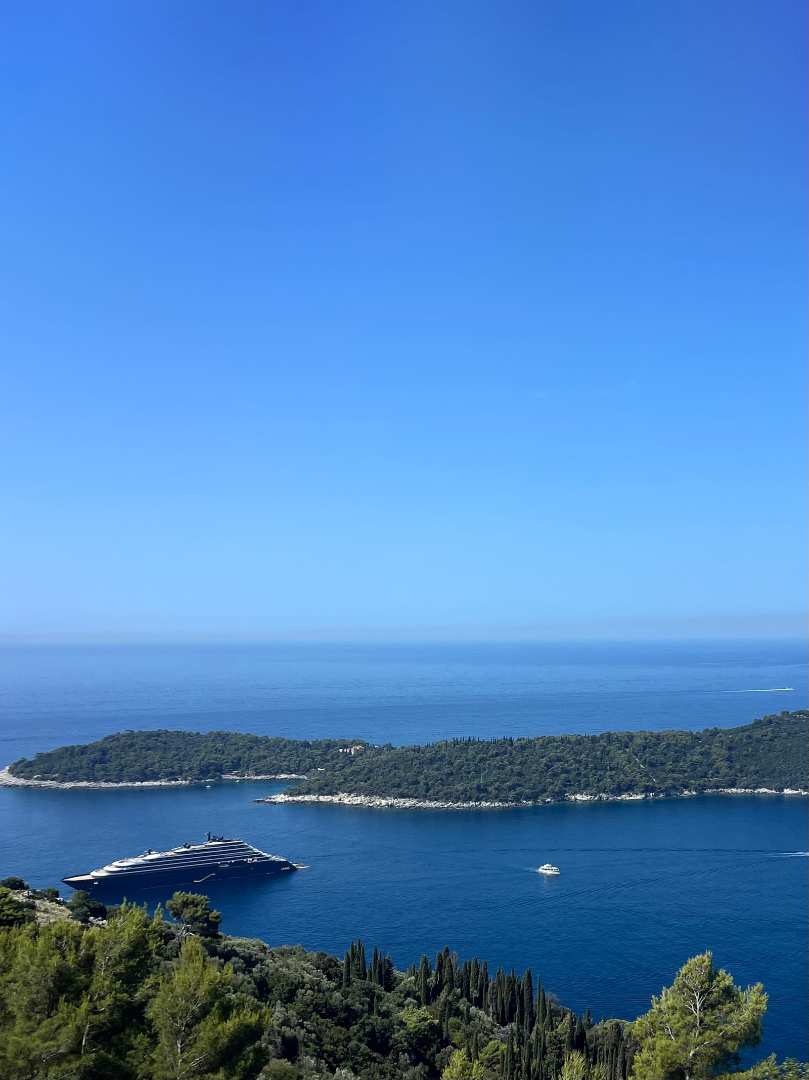 East coast view from the Srđ approach